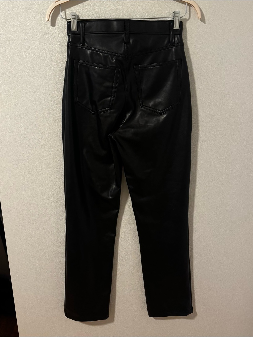 Abercrombie & Fitch Faux Leather 90s Straight Ultra High Rise Curve Love Size 2 - Picture 4 of 4